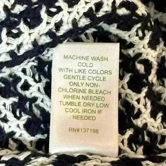 NWT House of Harlow 1960 Crochet‎ Sleeveless Maxi Dress White & Navy Size M - Picture 7 of 9